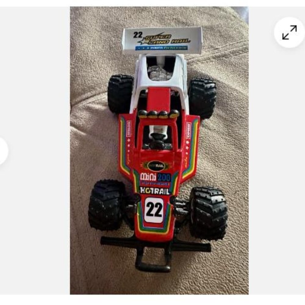 Turbo Buggy # 22, Red 5106D, Die cast Model, Super Sand Rail Hotrail Toy Car